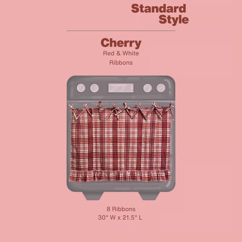 🧺 Handmade Oven Skirts | Farmhouse Kitchen Décor🔒 Heat-Resistant | 🎀 Effortless Install | ✨ Hide Clutter & Elevate Style