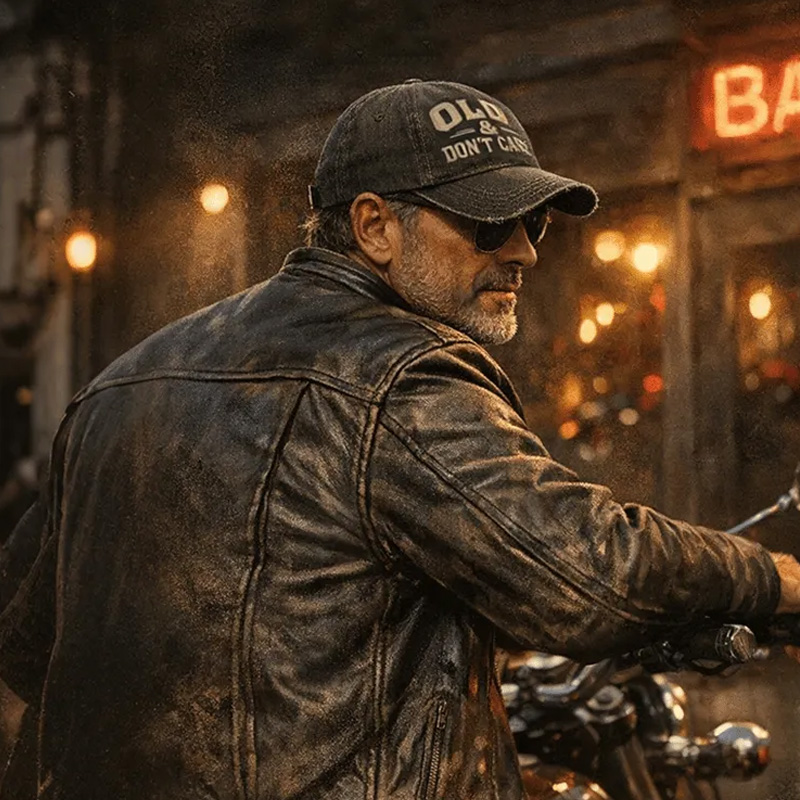 Old & Don't Care Embroidery Cap