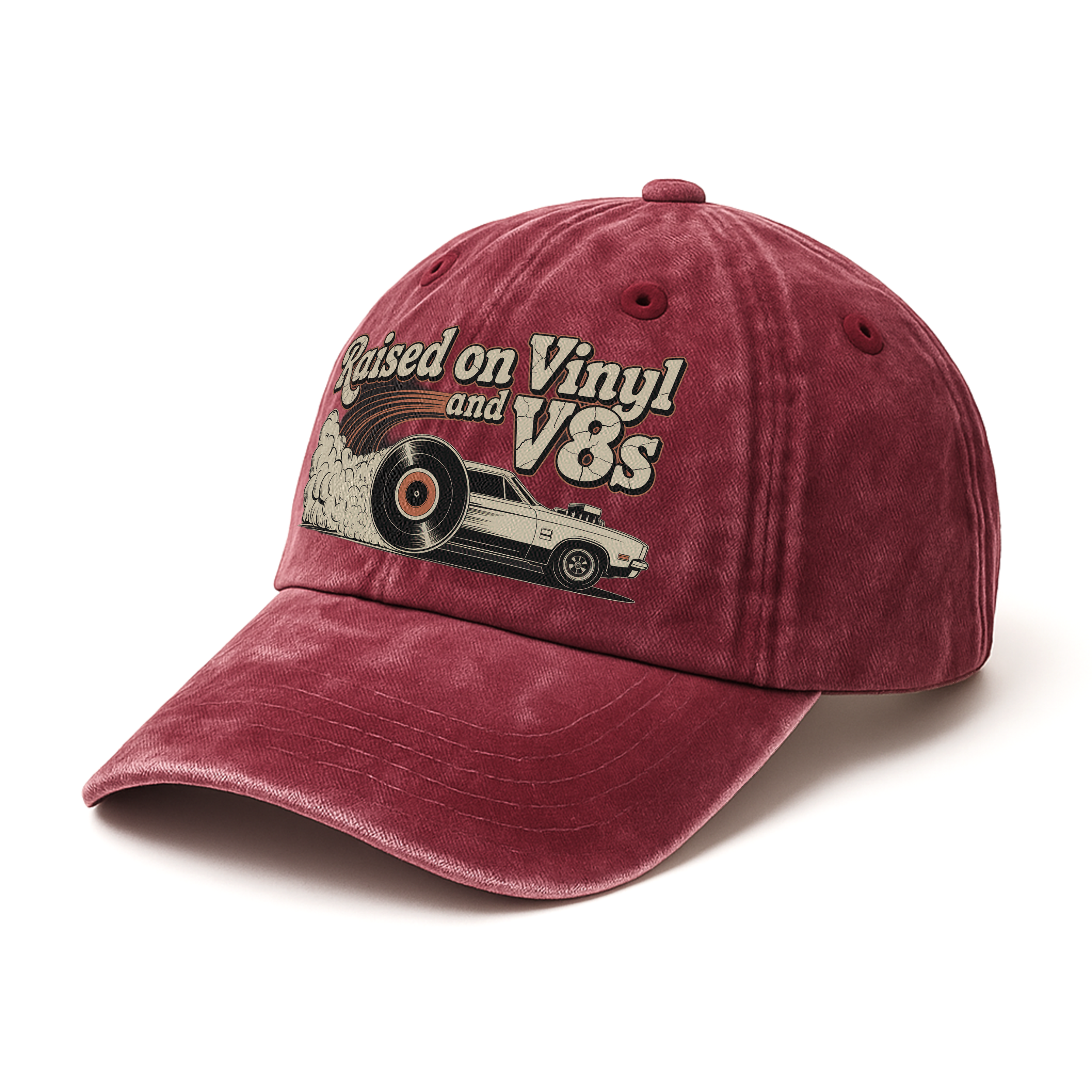 "Raised on Vinyl and V8s" The Gearhead Classic Cap