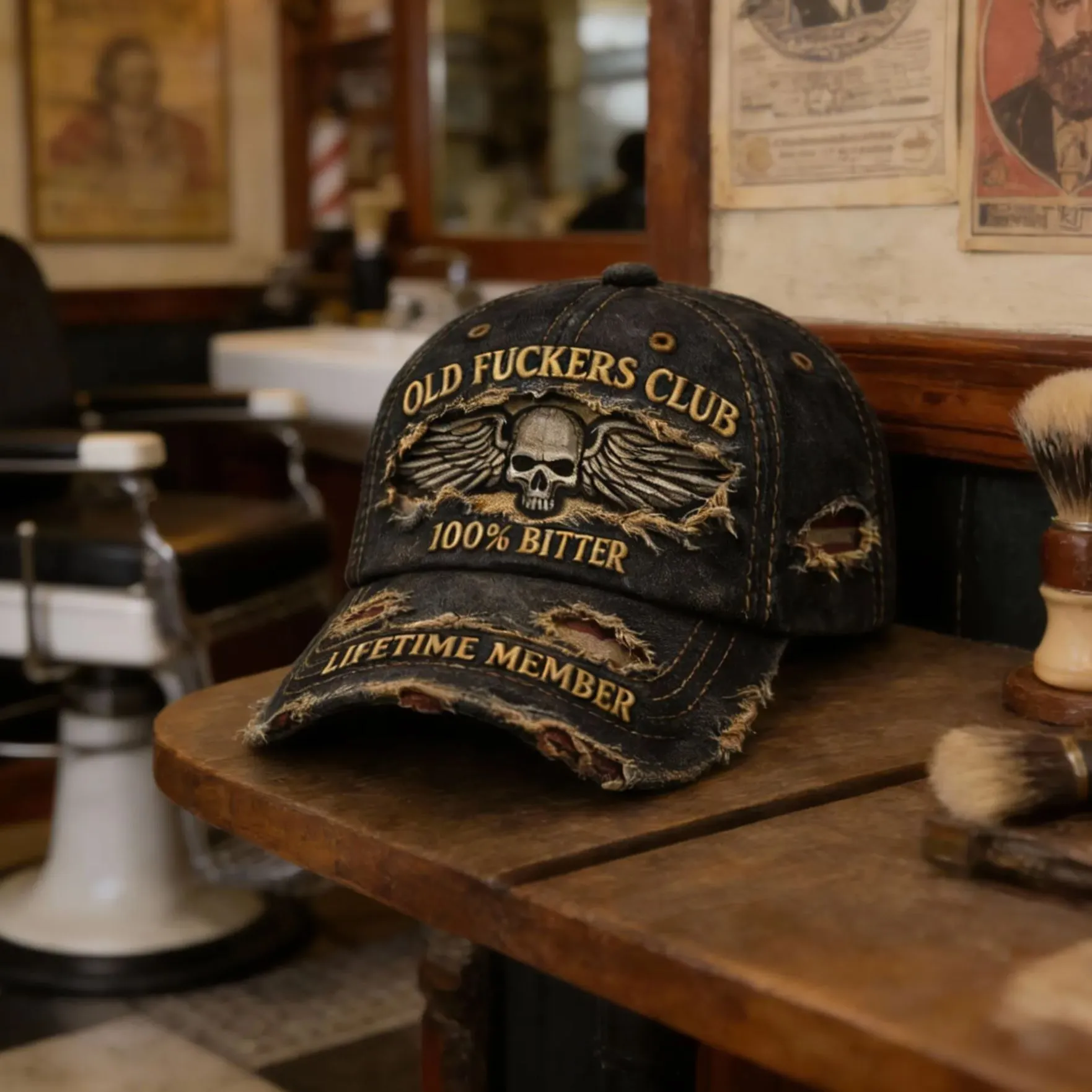 Funny Retro Old Fuckers Club Casual Hat
