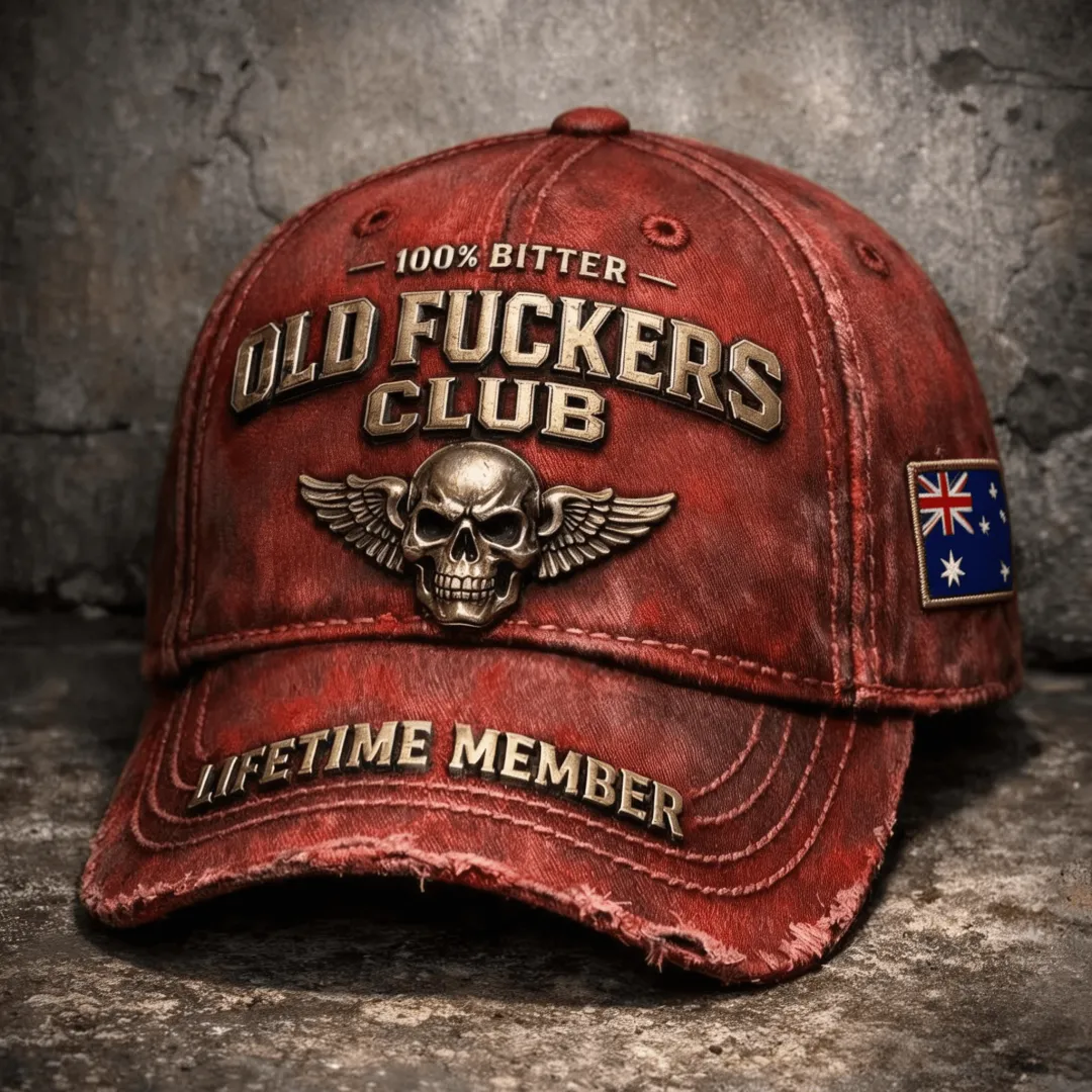 Old Fuckers Club-Vintage Baseball Cap
