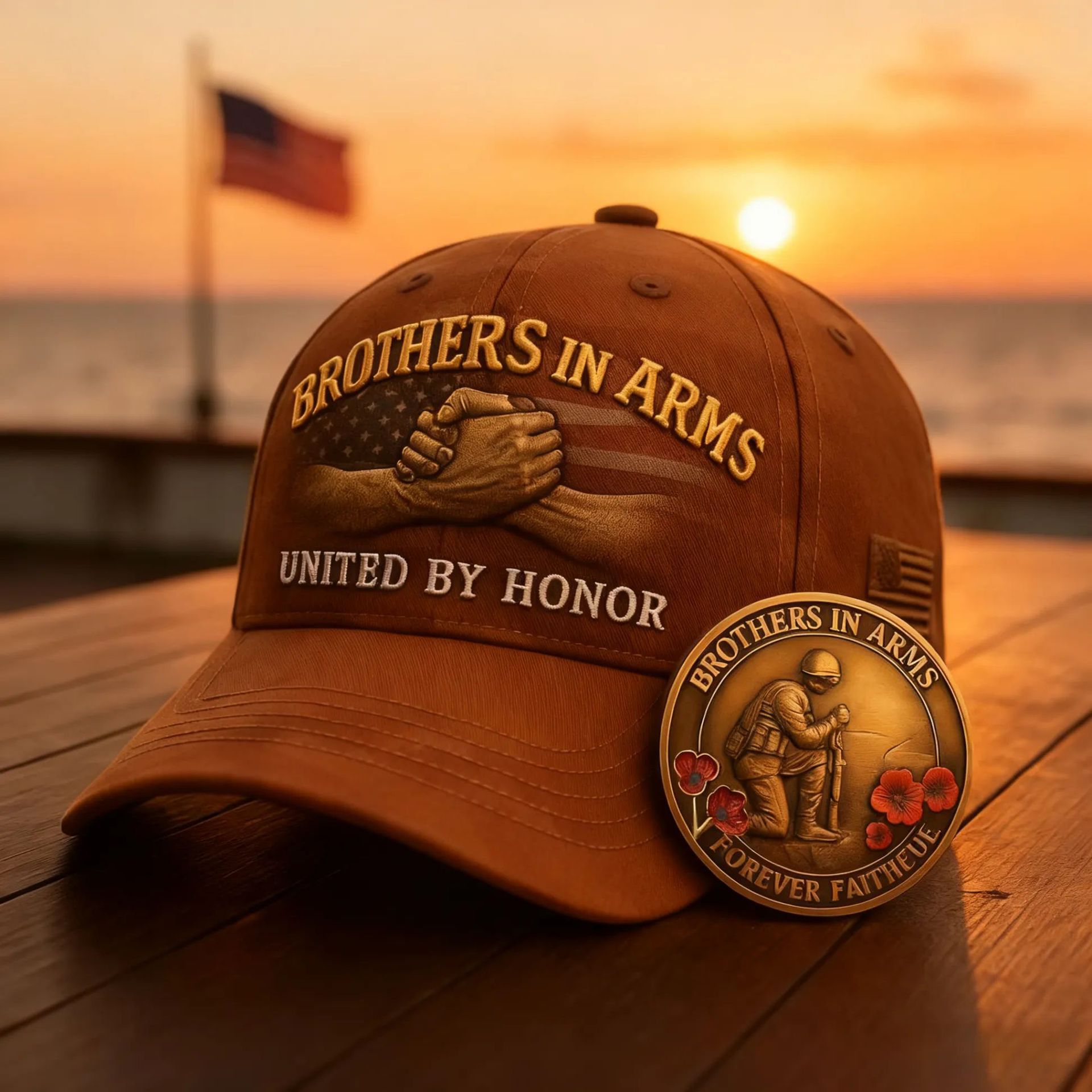 Brothers in Arms United by Honor Cap Hat