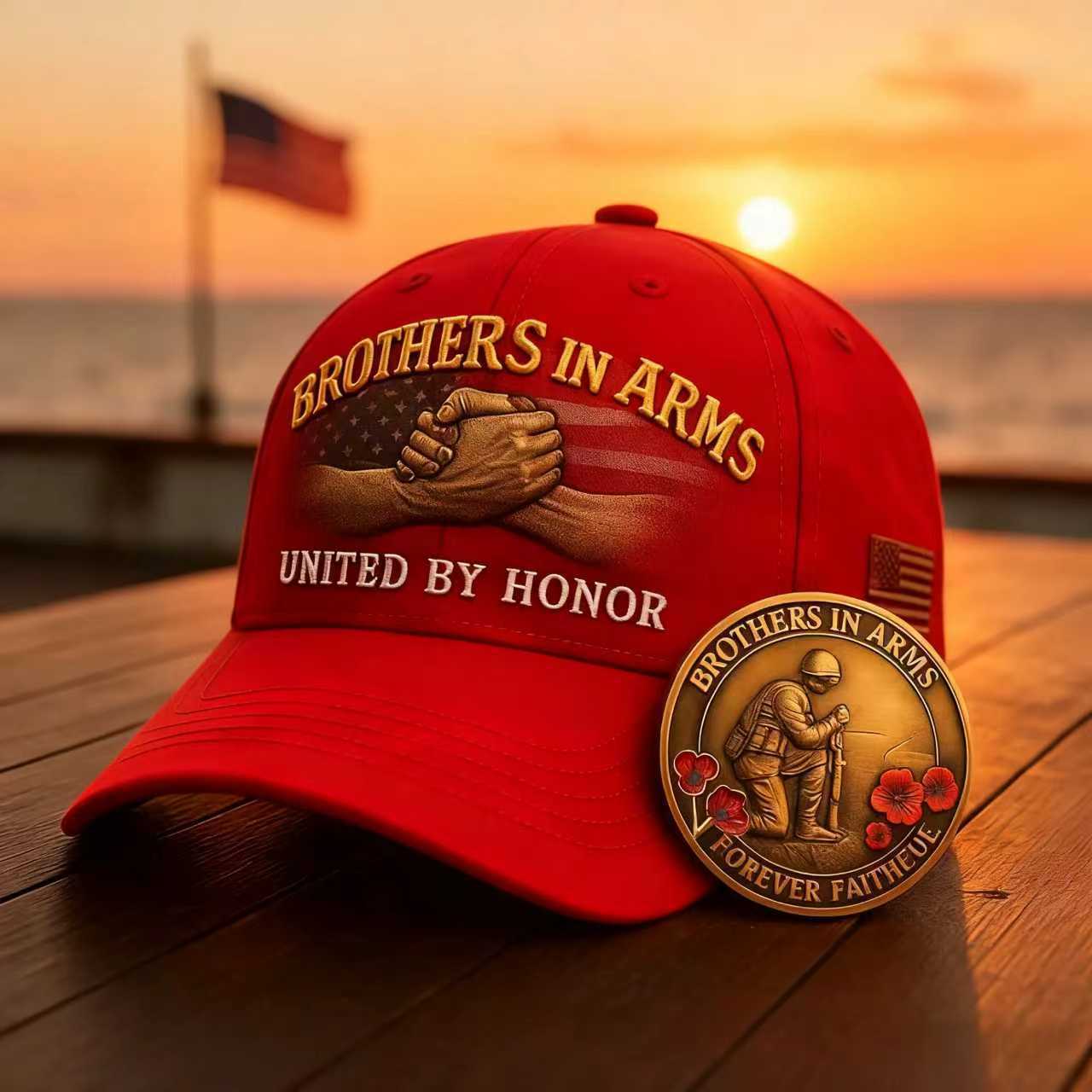 Brothers in Arms United by Honor Cap Hat