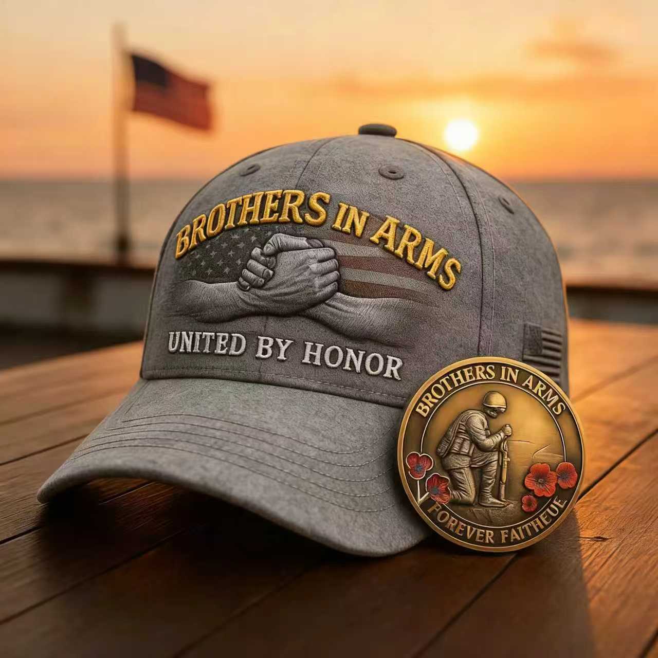 Brothers in Arms United by Honor Cap Hat