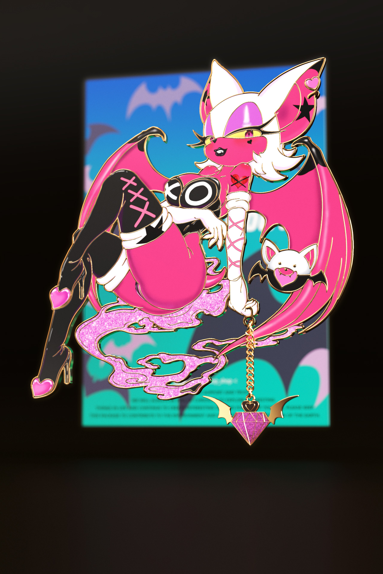 Rouge the bat Enamel Pin[Pre-Order]