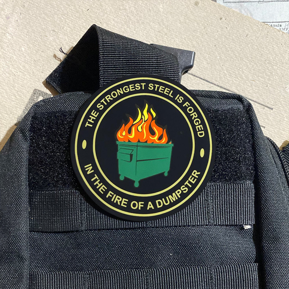 PVC Dumpster Fire Morale Patch