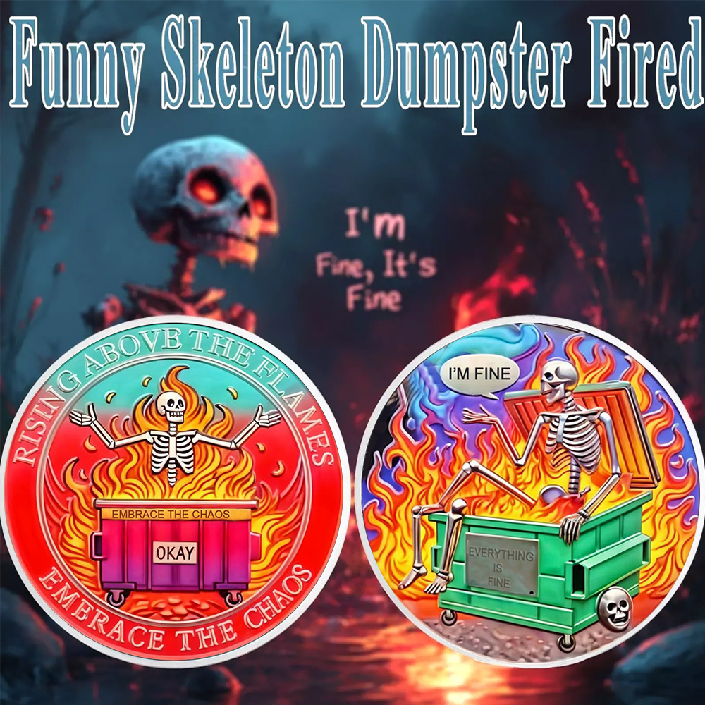 Dumpster Fire Challenge Coin XVII
