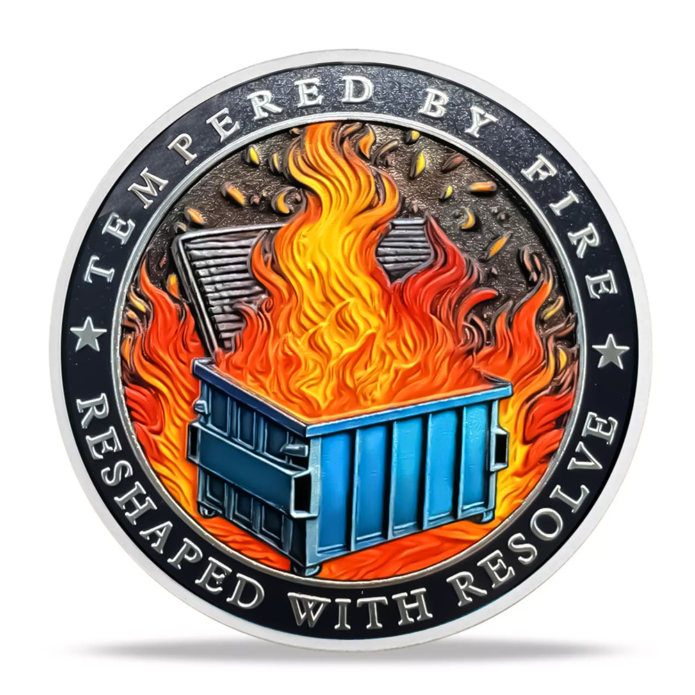 Dumpster Fire Challenge Coin XIX