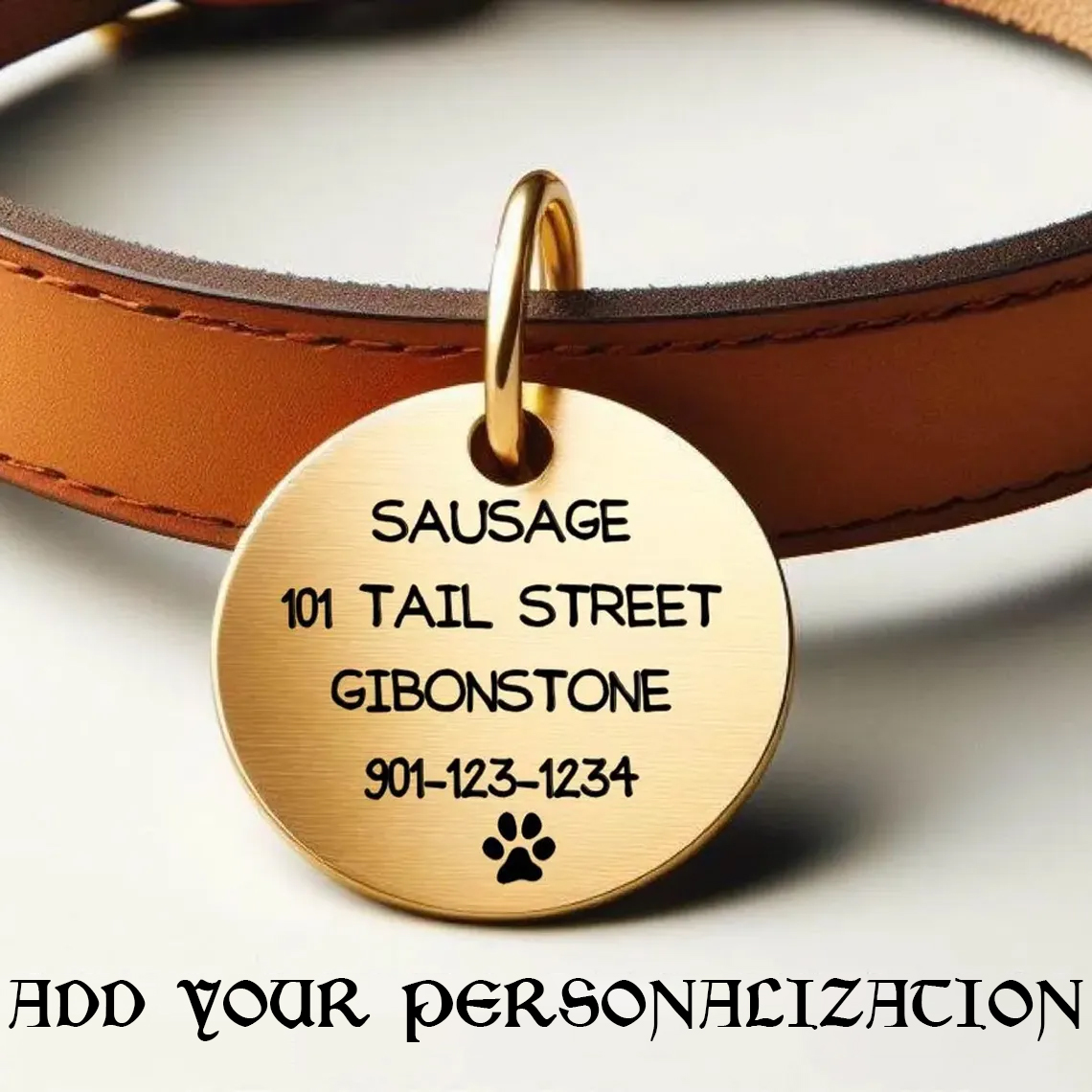 Custom kitten puppy pet tag ID identity