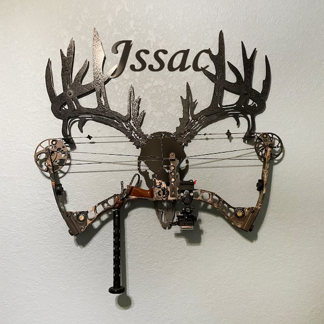 Personalized Metal Deer Skull Rack-The best gift for outdoor lovers