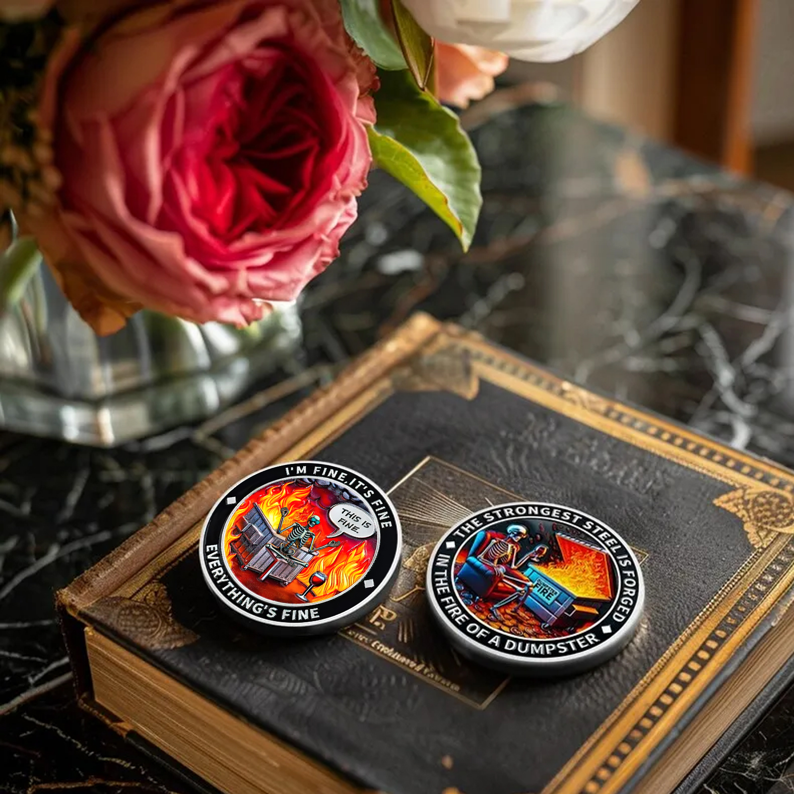 Dumpster Fire Challenge Coin XVIII