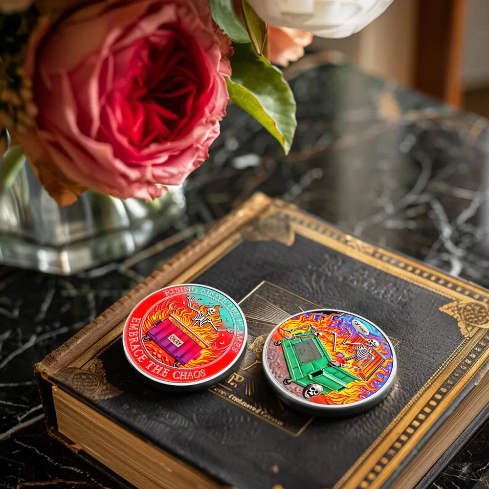 Dumpster Fire Challenge Coin XVII