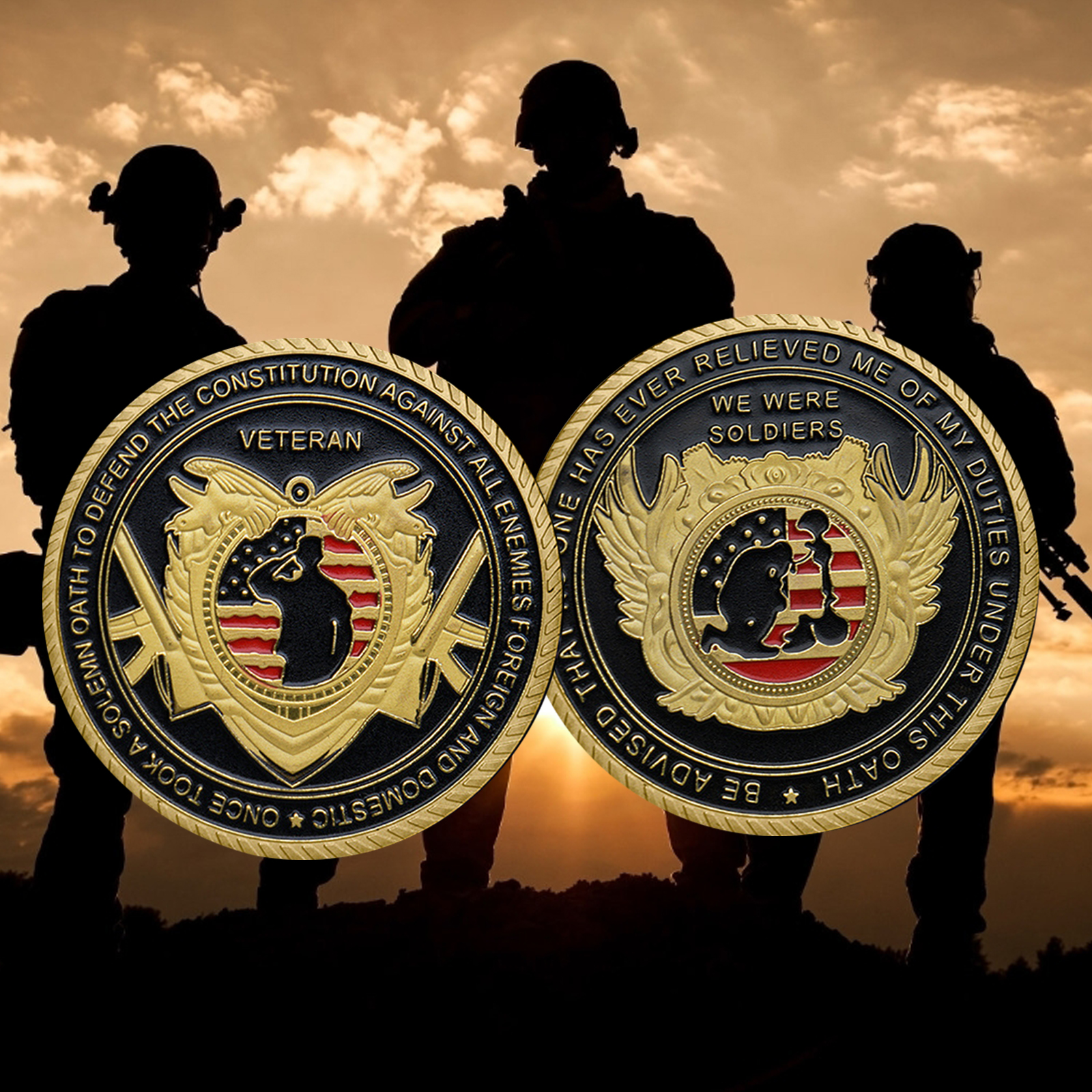I Am a Soldier Veteran Commemorative Coins