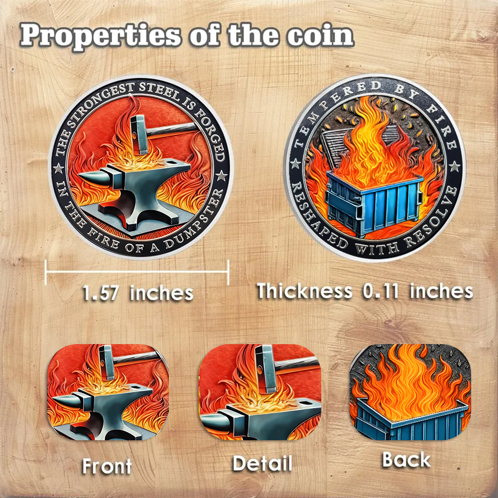 Dumpster Fire Challenge Coin XIX