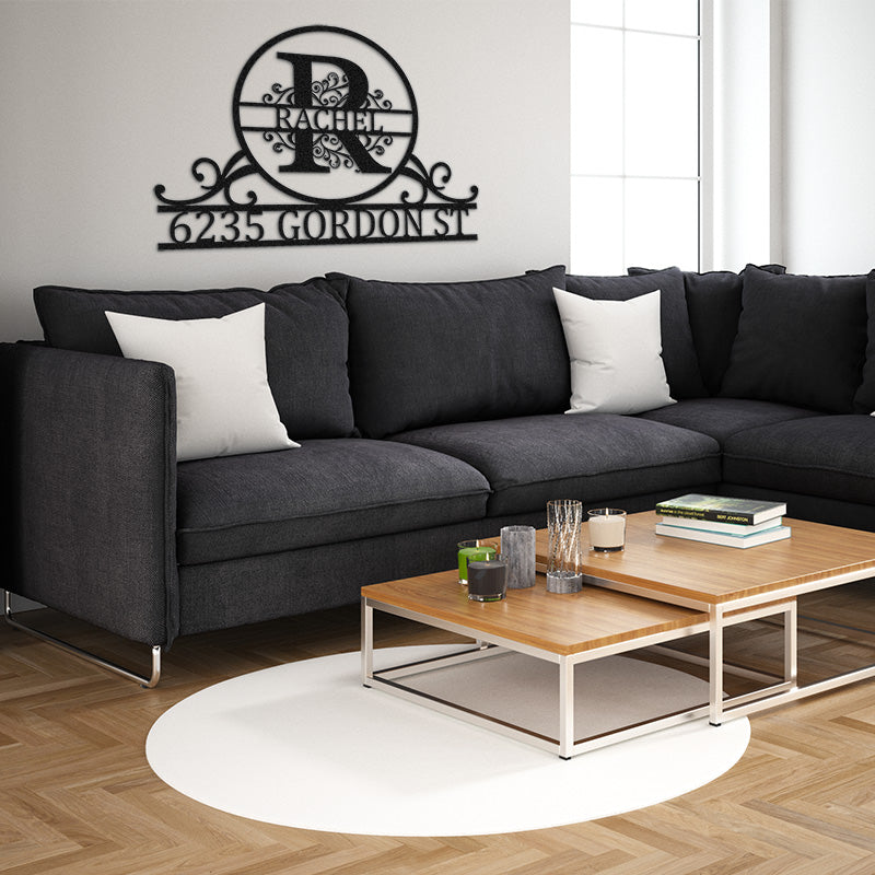 💕Personalized Monogram Metal Address Sign House Numbers🎁【Buy 2 Free Shipping】