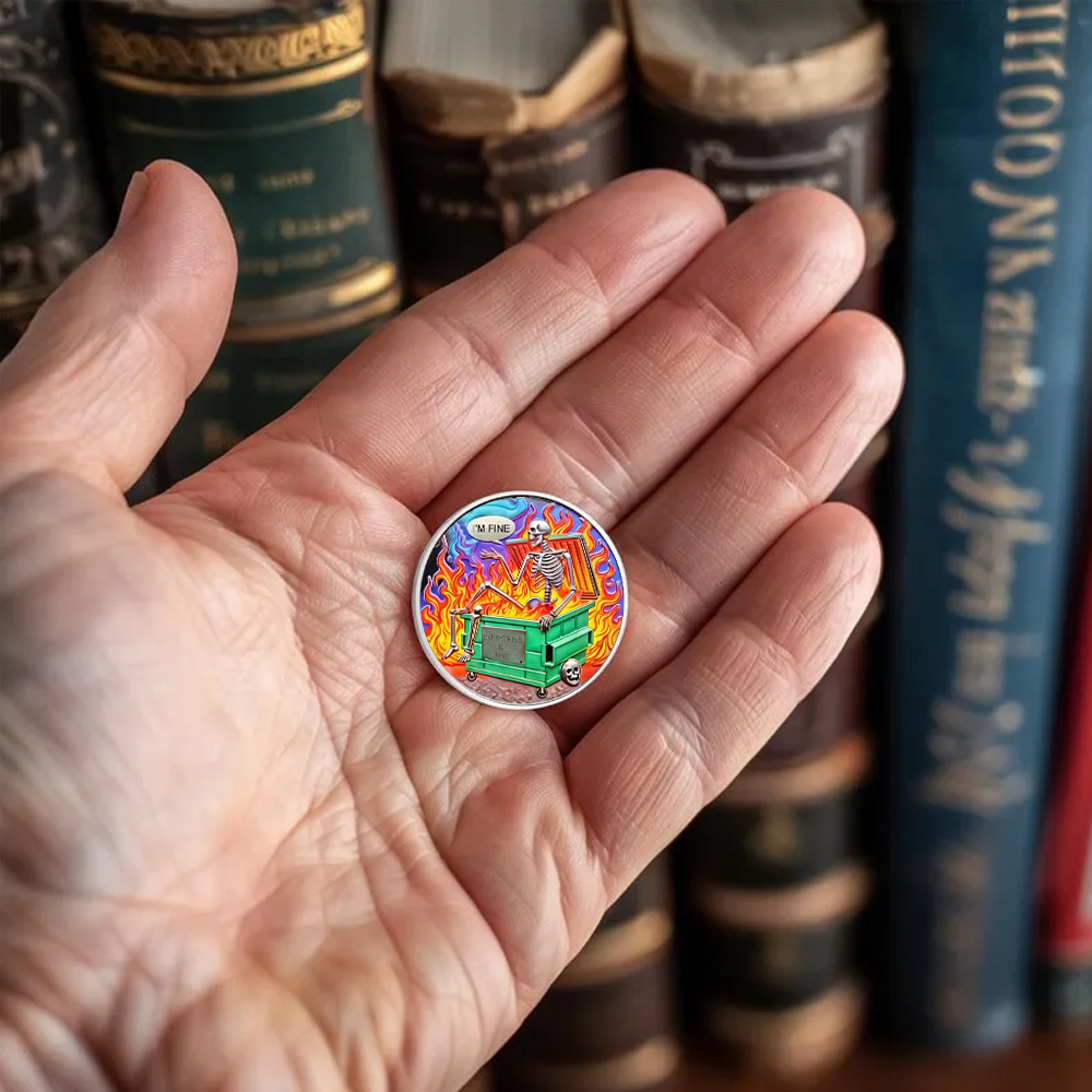 Dumpster Fire Challenge Coin XVII