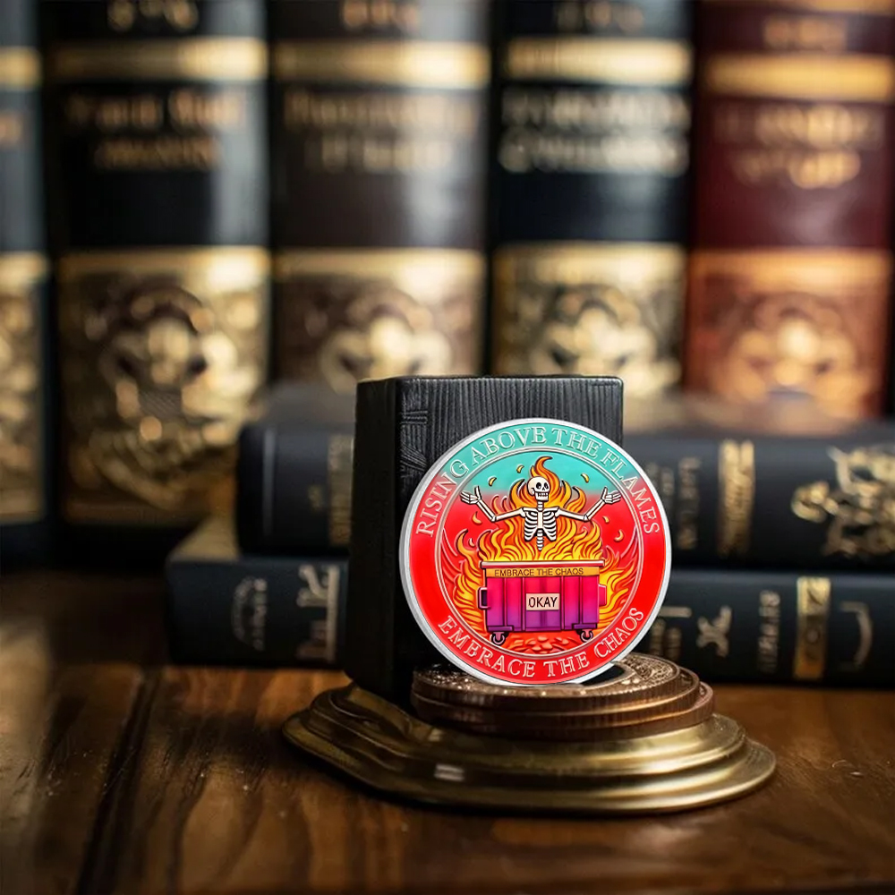 Dumpster Fire Challenge Coin XVII