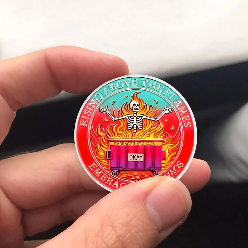 Dumpster Fire Challenge Coin XVII