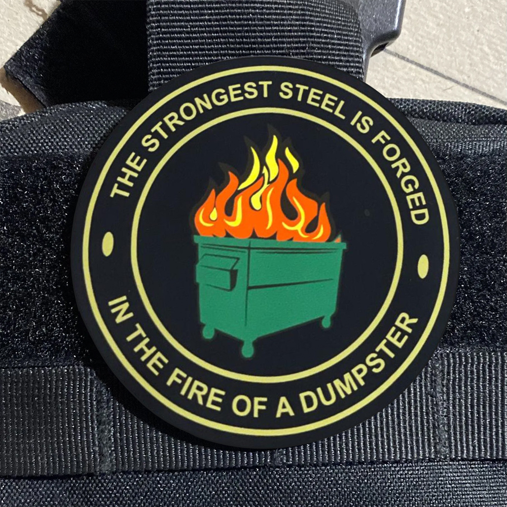 PVC Dumpster Fire Morale Patch