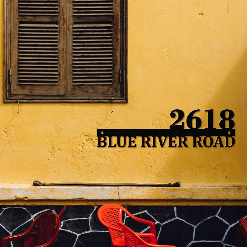 💕Personalized Address Metal Sign House Numbers for Home & Garden🎁【Buy 2 Free Shipping】