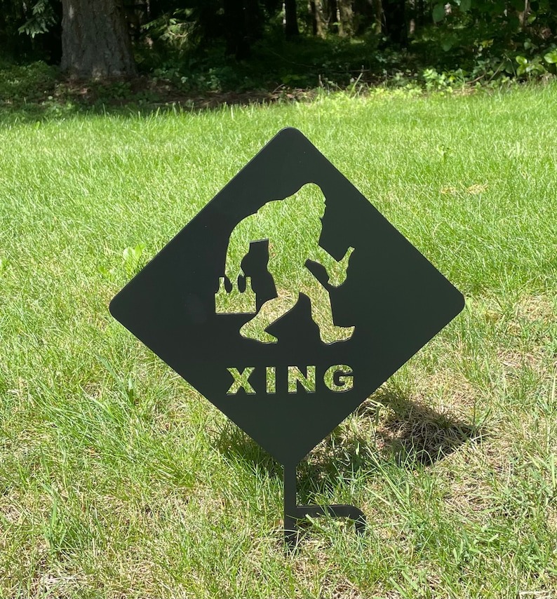 Funny Bulldog Metal Garden Decor