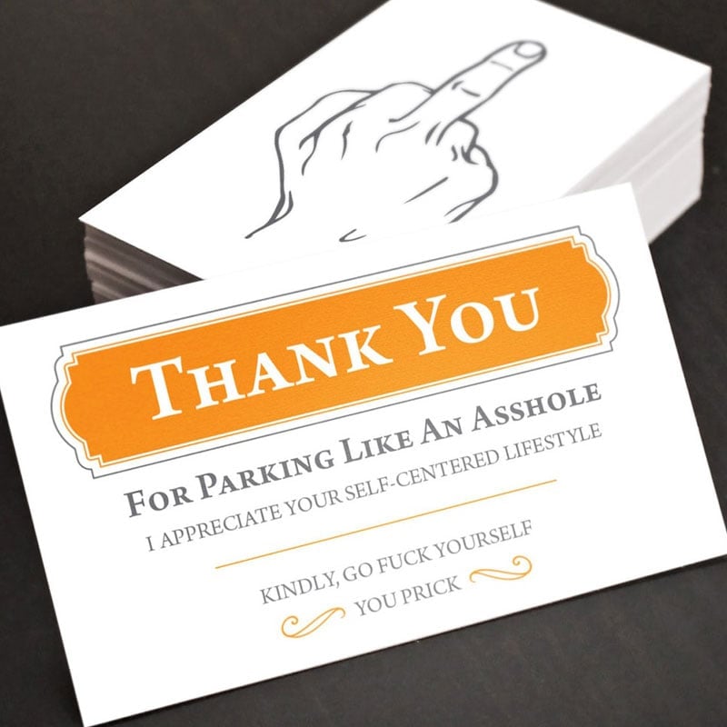 Bad Parking Cards
