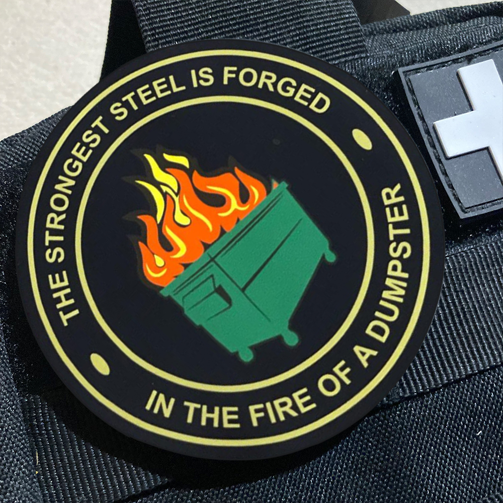 PVC Dumpster Fire Morale Patch