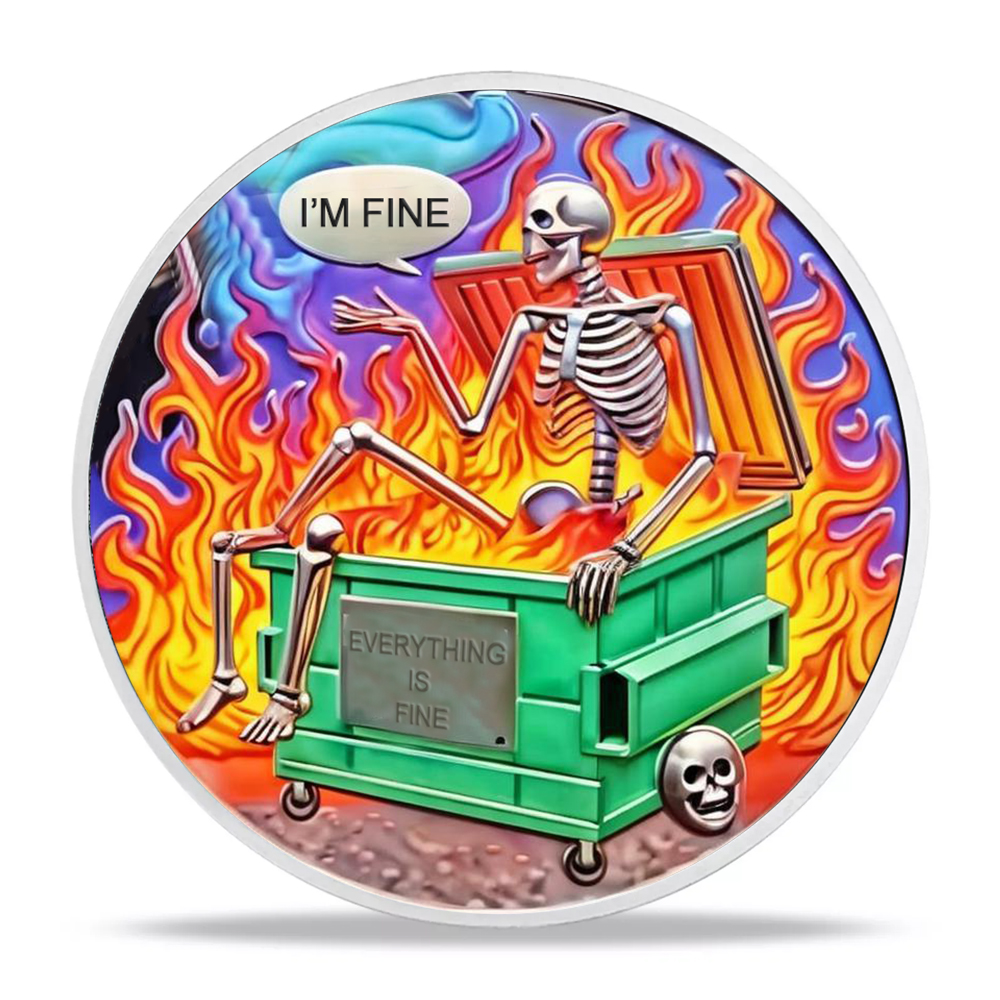 Dumpster Fire Challenge Coin XVII