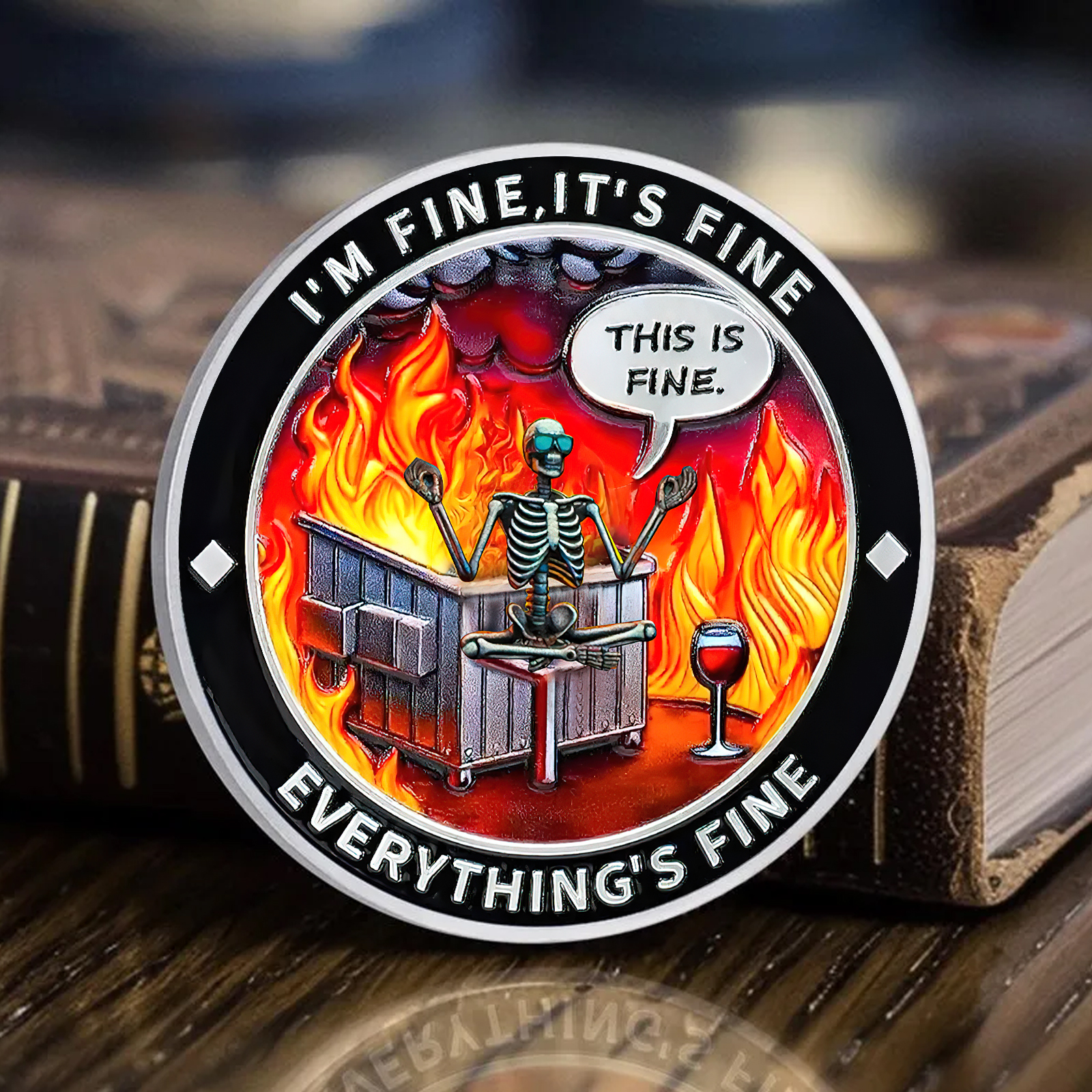 Dumpster Fire Challenge Coin XVIII