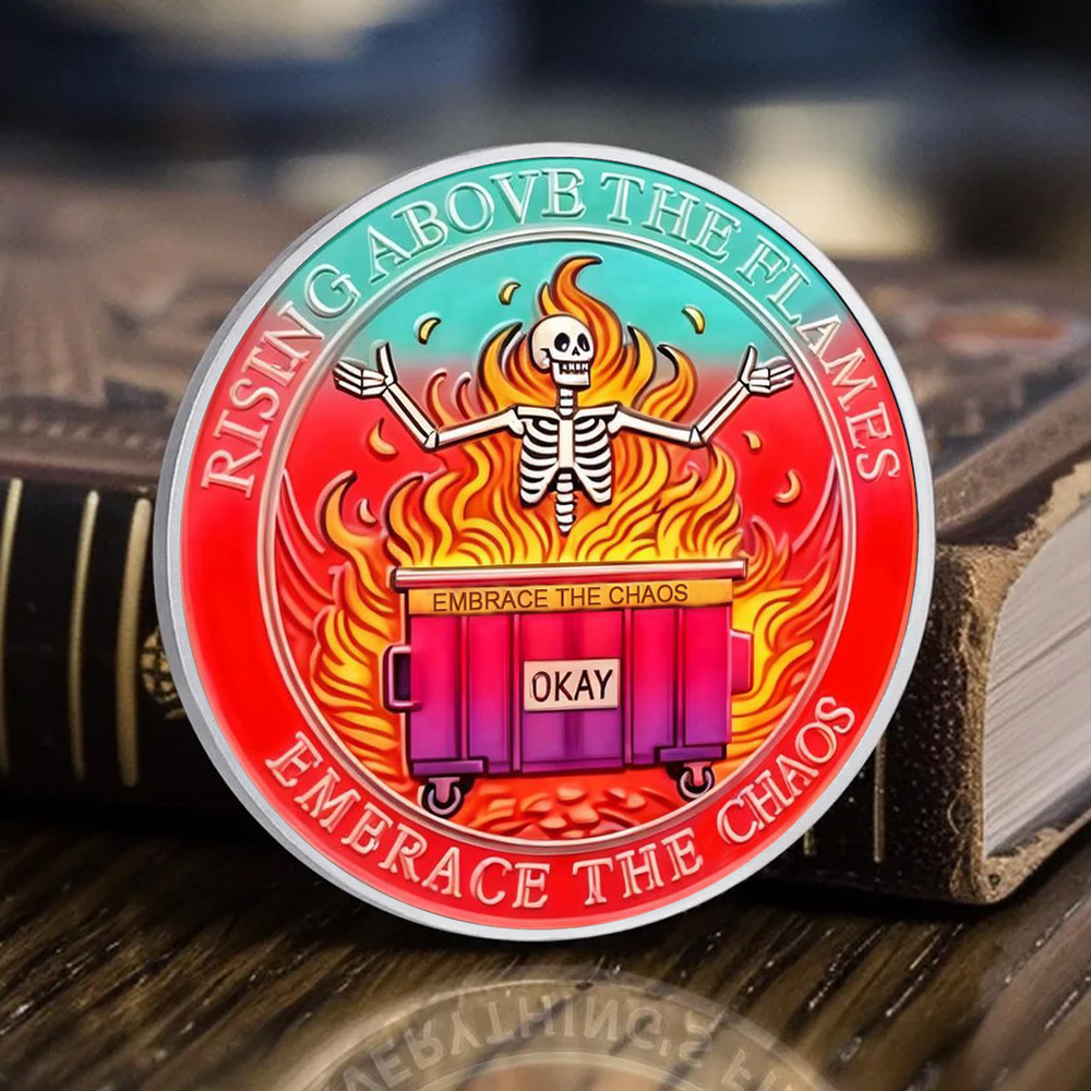 Dumpster Fire Challenge Coin XVII