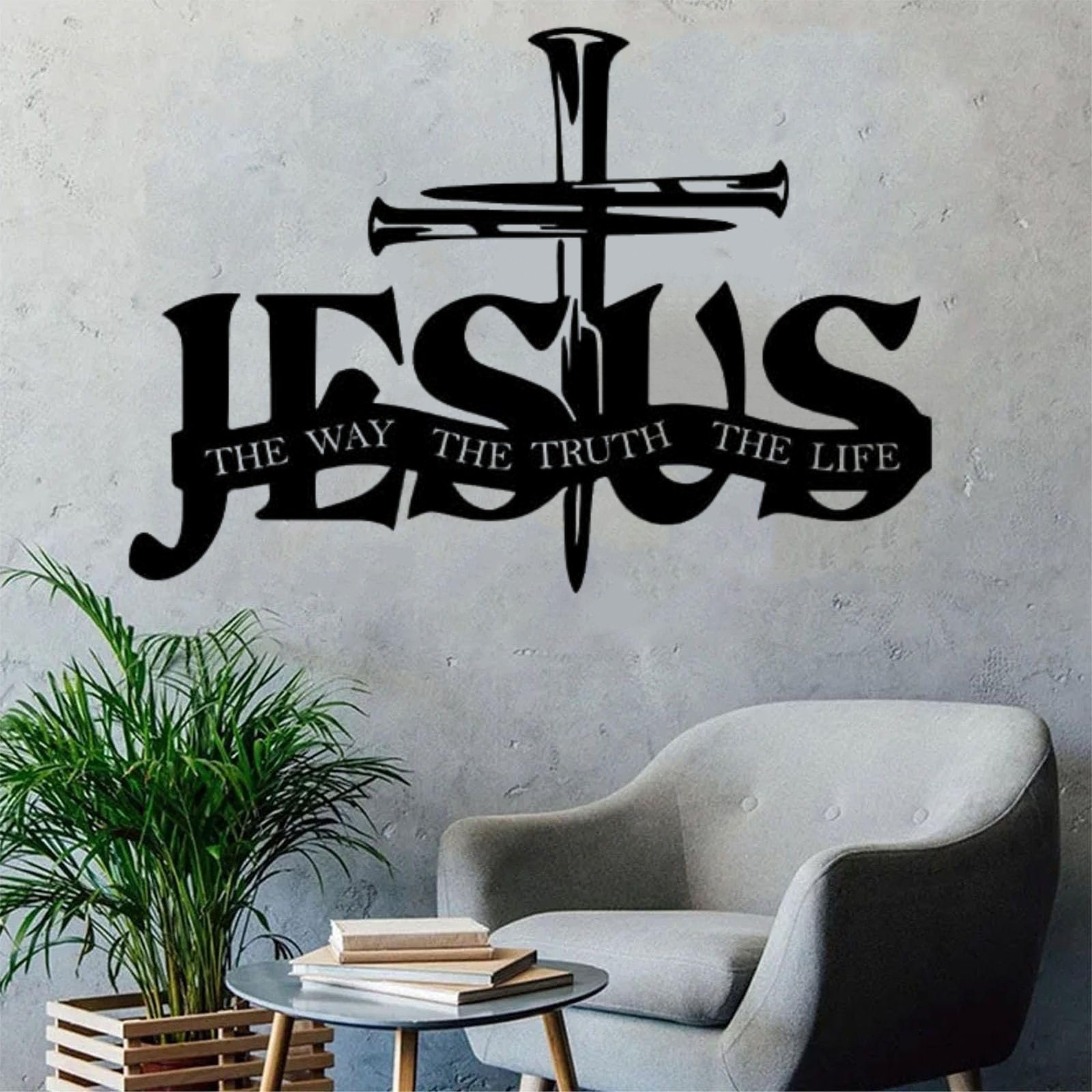 Jesus & Cross Design Wall Art 