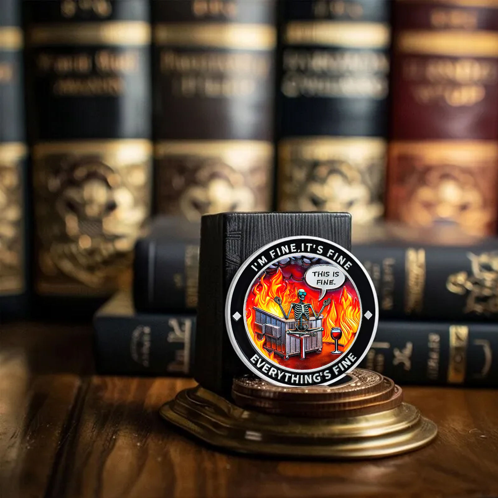 Dumpster Fire Challenge Coin XVIII