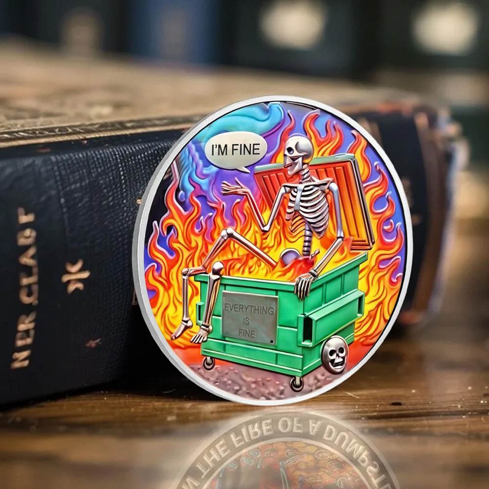 Dumpster Fire Challenge Coin XVII