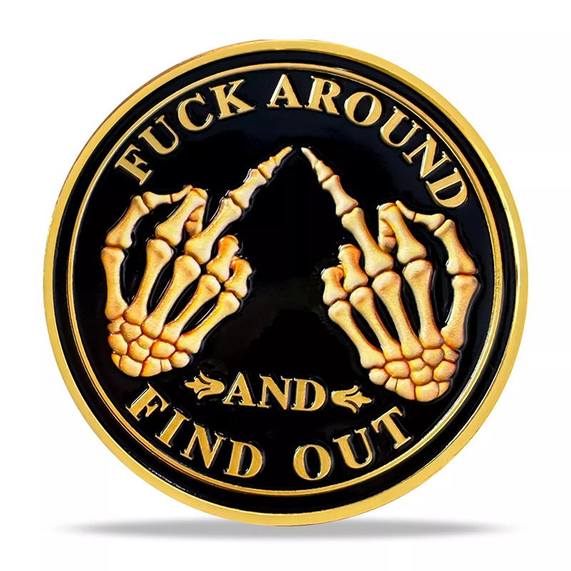 Funny Middle Finger F**k Challenge Coin