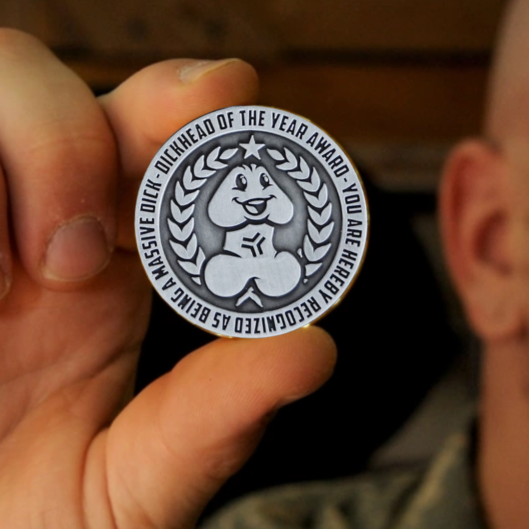  "2024 Dickhead of the Year Award" Challenge Coin