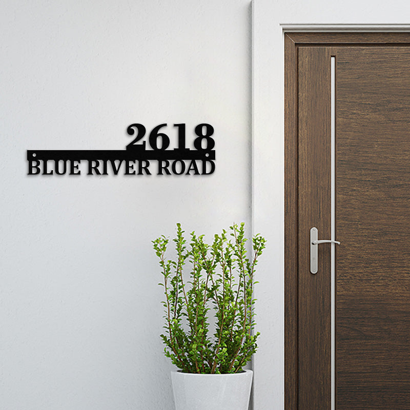 💕Personalized Address Metal Sign House Numbers for Home & Garden🎁【Buy 2 Free Shipping】