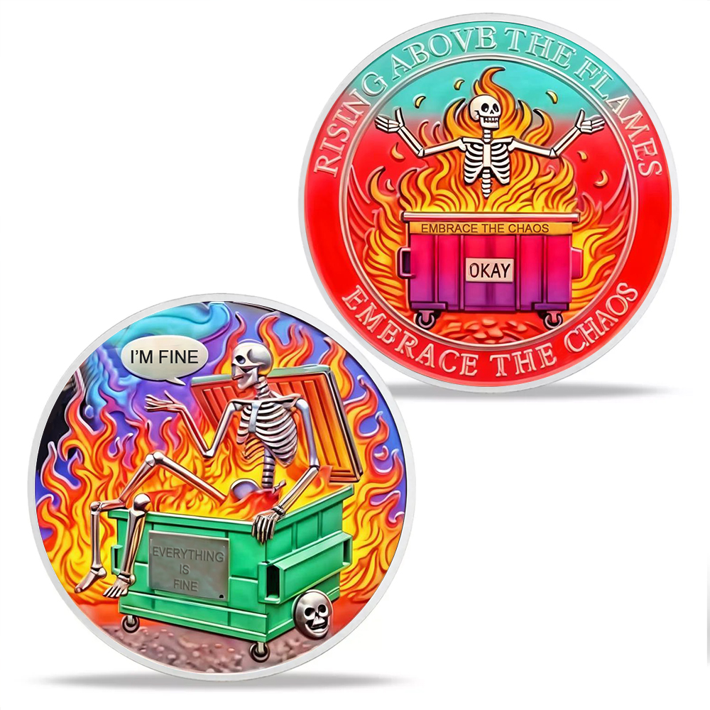 Dumpster Fire Challenge Coin XVII