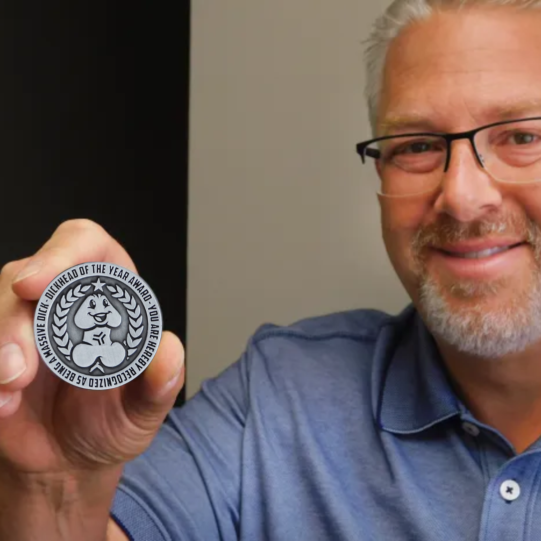  "2024 Dickhead of the Year Award" Challenge Coin