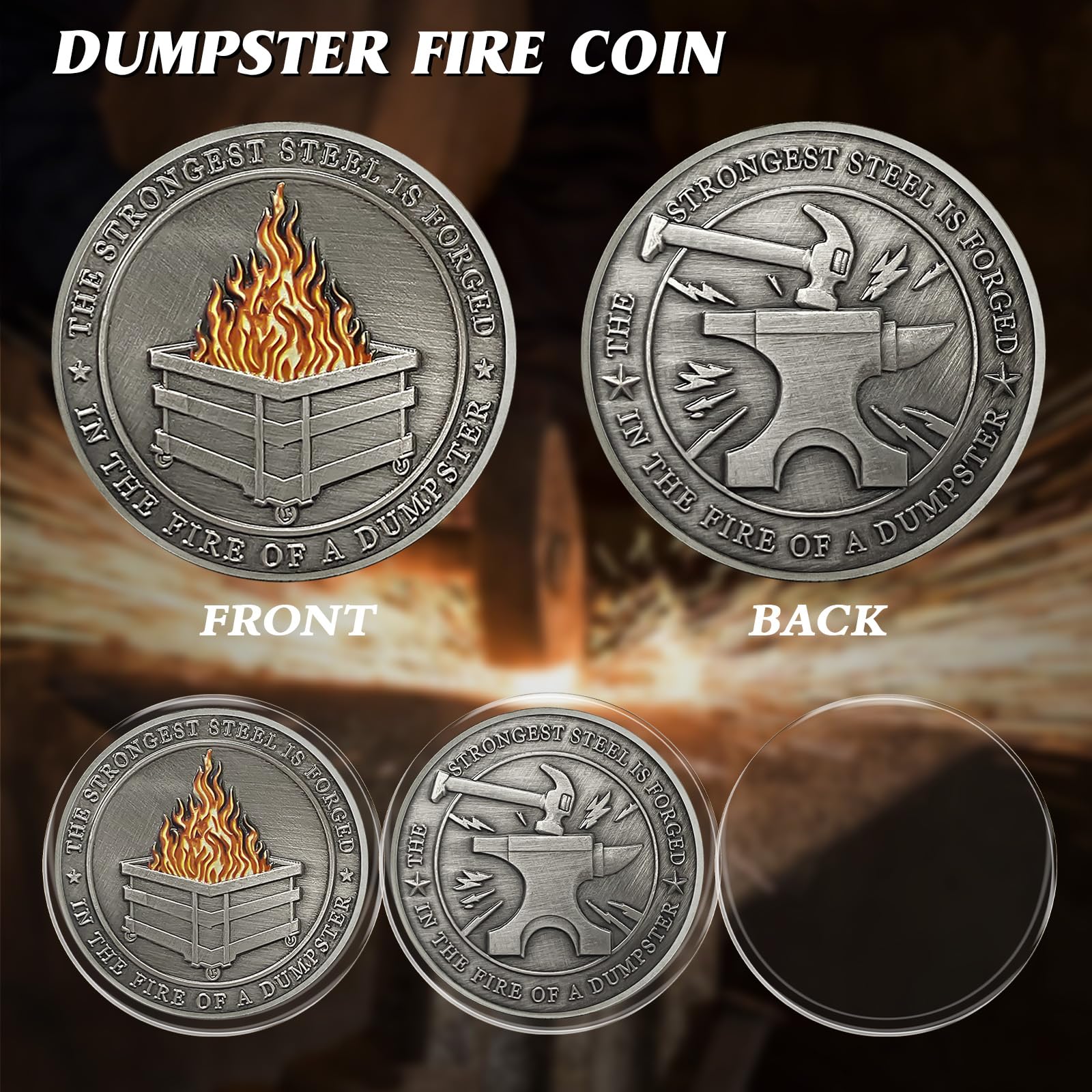 Dumpster Fire Challenge Coins