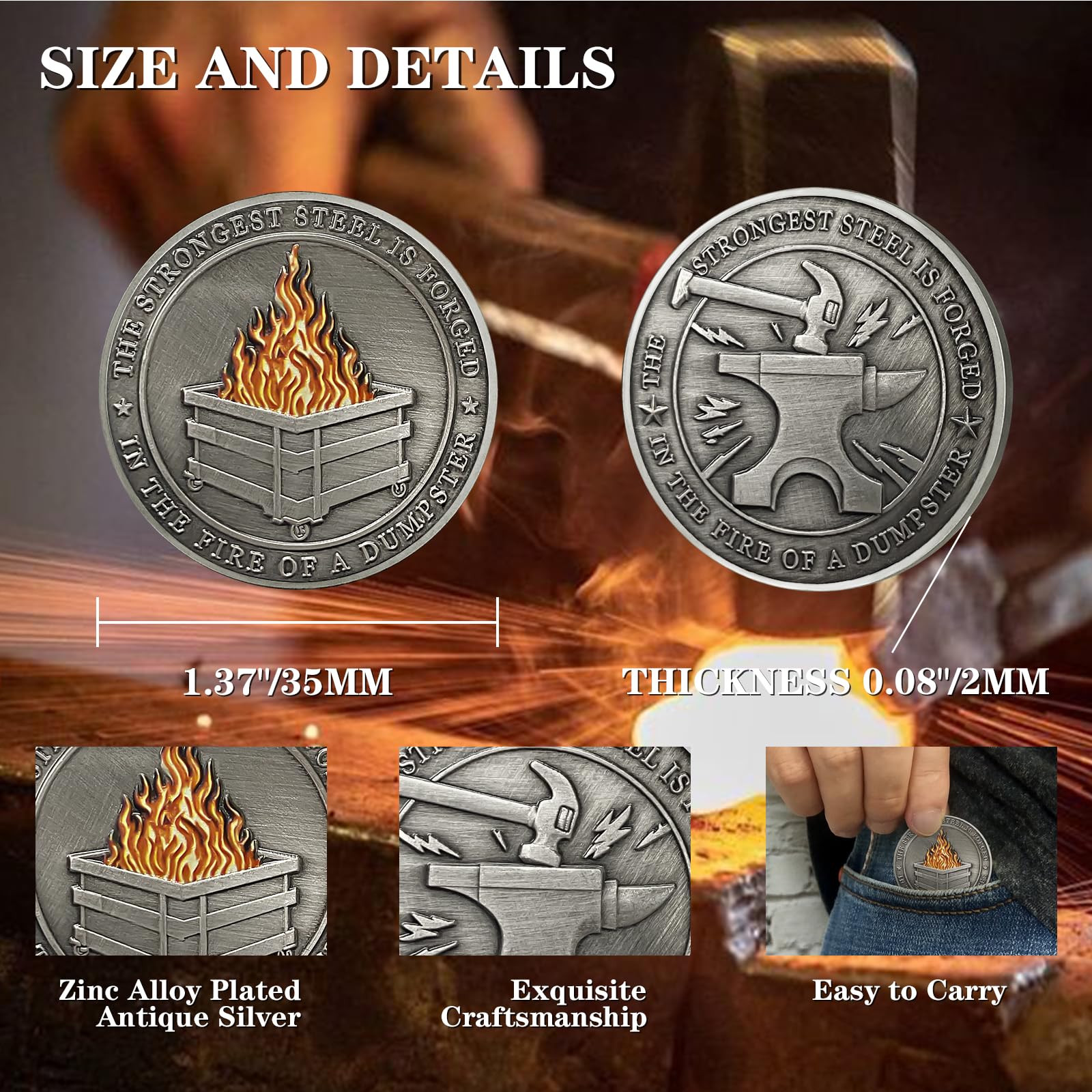 Dumpster Fire Challenge Coins