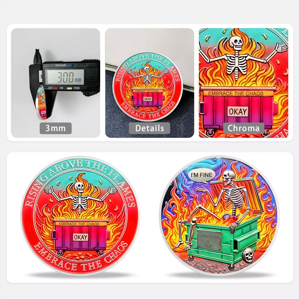 Dumpster Fire Challenge Coin XVII