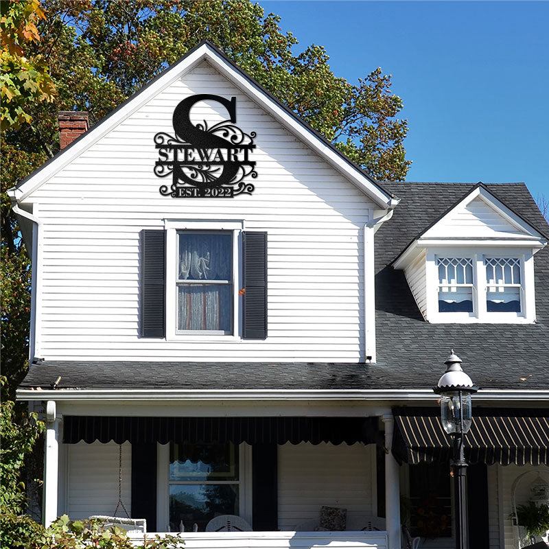 💕Personalized Monogram Metal Sign For Wedding Gift🎁【Buy 2 Free Shipping】