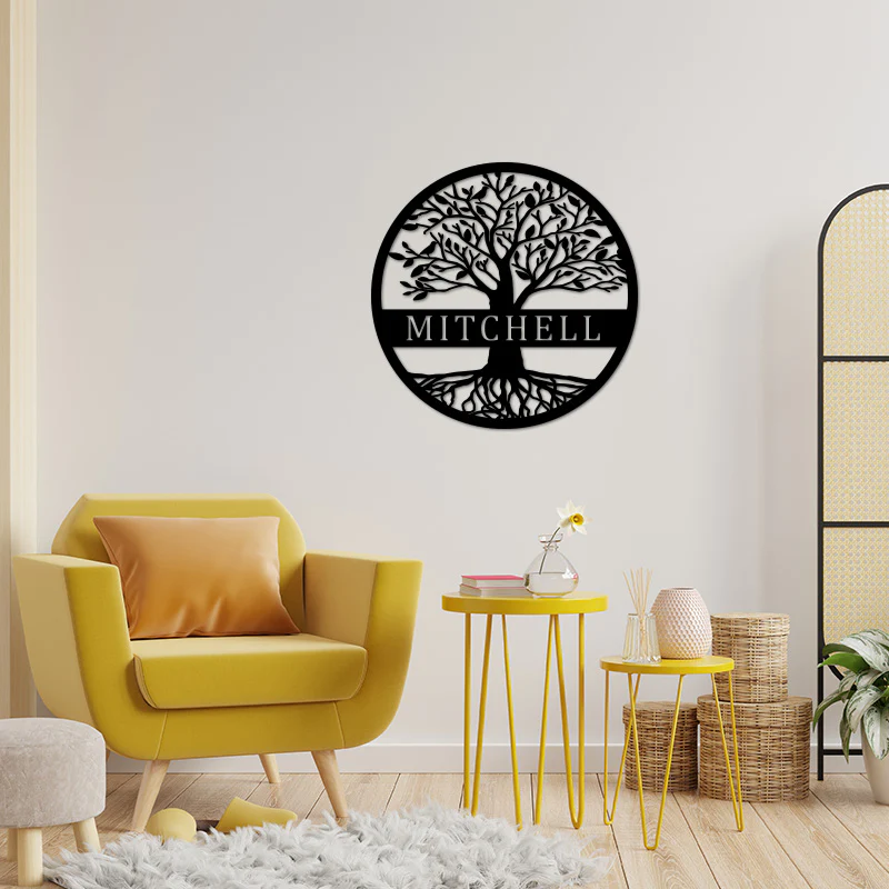 💕Custom Name Elaborate Tree Of Life Metal Sign 🎁【Buy 2 Free Shipping】 $34.95 USD
