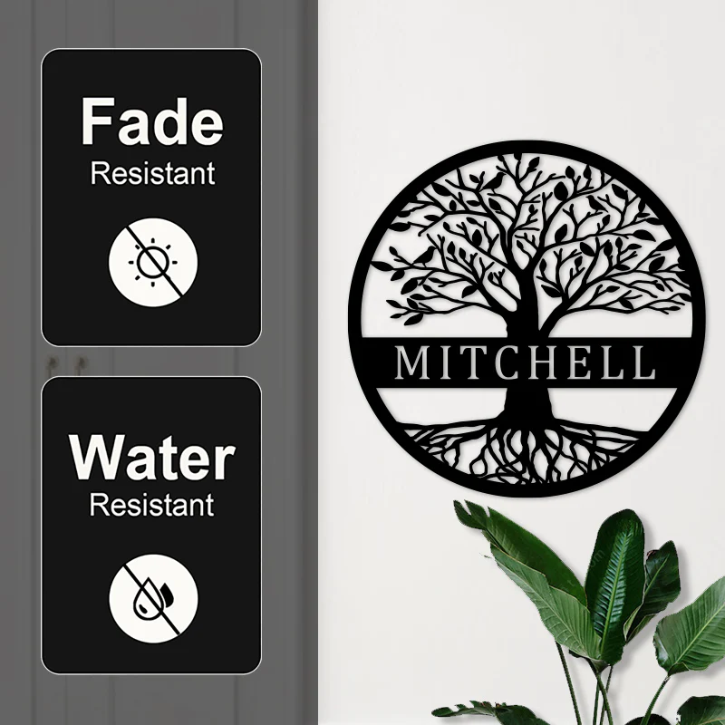 💕Custom Name Elaborate Tree Of Life Metal Sign 🎁【Buy 2 Free Shipping】 $34.95 USD