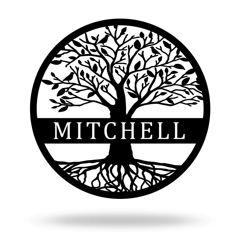 💕Custom Name Elaborate Tree Of Life Metal Sign 🎁【Buy 2 Free Shipping】 $34.95 USD