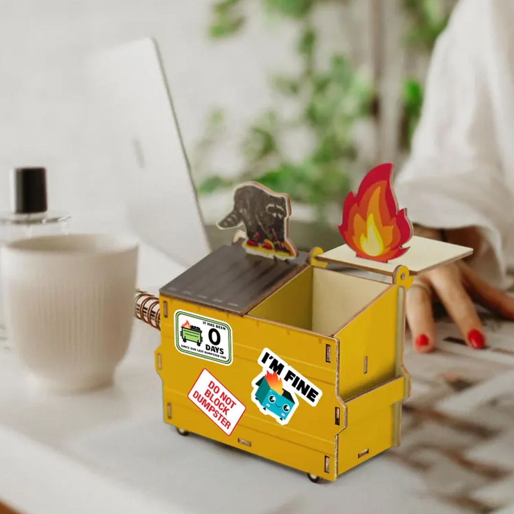 Dumpster Fire Desk Organizer