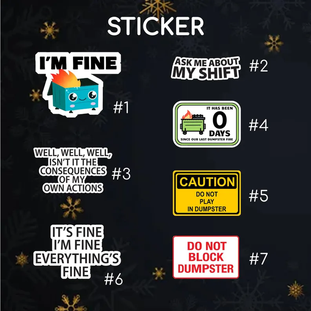 Dumpster Fire Desk Organizer