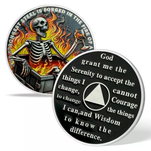 Skeleton Dumpster Fire Challenge Coin Ⅸ