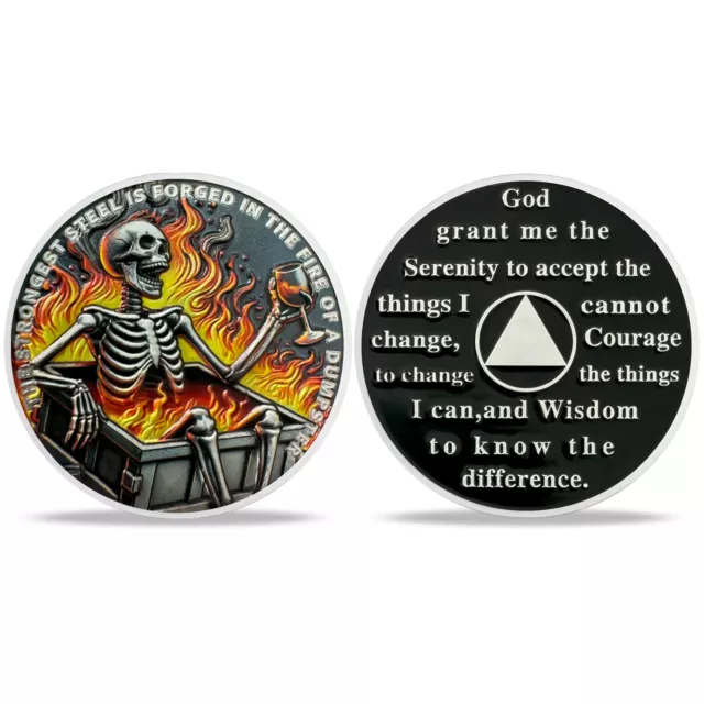 Skeleton Dumpster Fire Challenge Coin Ⅸ
