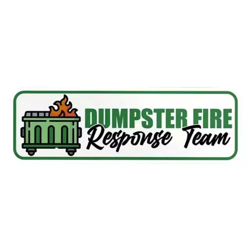 Dumpster Fire Sticker